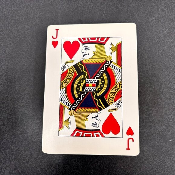 GIANT DECK HAPPY HOUR Plasticized playing cards VTG Large Print - Picture 6 of 10